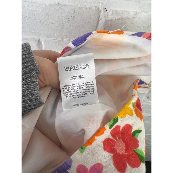 Peppermayo Women's Kaylani Linen Mini Dress Sleeveless Multicolor Size 4 - Picture 10 of 11